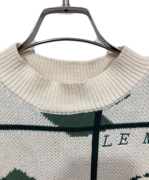 KITH（キス）KITH (キス) Paris Atlas Crewneck ホワイト×グリーン サイズ:表記なしの古着・服飾アイテム