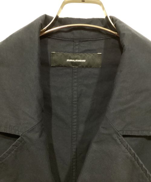 JOURNAL STANDARD（ジャーナルスタンダード）JOURNAL STANDARD (ジャーナル スタンダード) コットンツイルロングコート ネイビー サイズ:Freeの古着・服飾アイテム