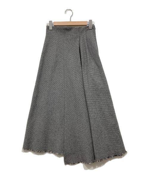 Snidel（スナイデル）Snidel (スナイデル) アシンメトリーデザインスカート グレー サイズ:1の古着・服飾アイテム
