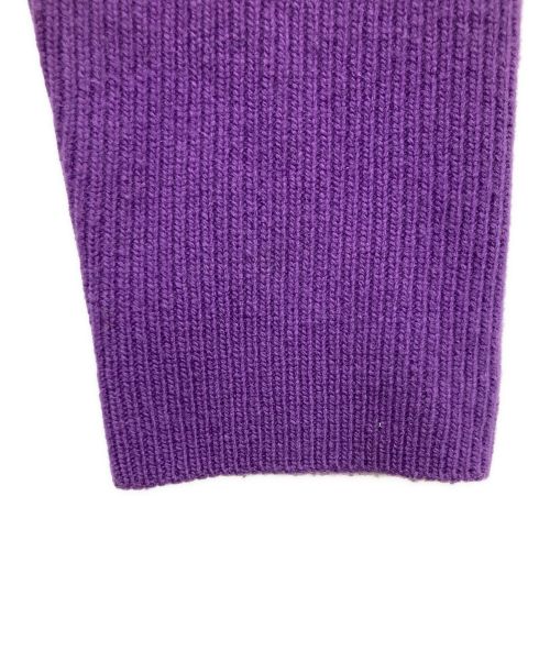 LE PHIL（ル フィル）LE PHIL (ル フィル) ウールカシミアコンパクトカーディガン パープル サイズ:FREEの古着・服飾アイテム