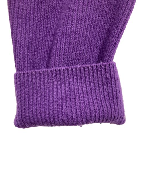 LE PHIL（ル フィル）LE PHIL (ル フィル) ウールカシミアコンパクトカーディガン パープル サイズ:FREEの古着・服飾アイテム