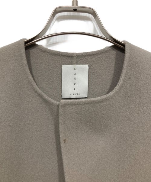 HAVEL studio（ハーヴェル スタジオ）HAVEL studio (ハーヴェル スタジオ) CA BLRND REVER VEST グレー サイズ: 36の古着・服飾アイテム