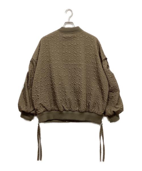 midvein（ミッドヴェイン）midvein (ミッドヴェイン) シワ加工ジャケット オリーブ サイズ:Mの古着・服飾アイテム