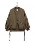 midvein（ミッドヴェイン）の古着「シワ加工ジャケット」｜オリーブ