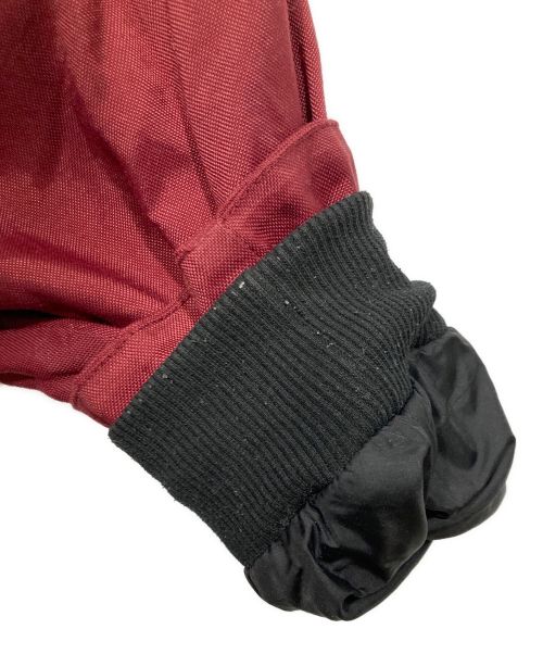 NIKE（ナイキ）NIKE (ナイキ) スウッシュ刺繍 ヴィンテージロングジャケット レッド サイズ:XLの古着・服飾アイテム