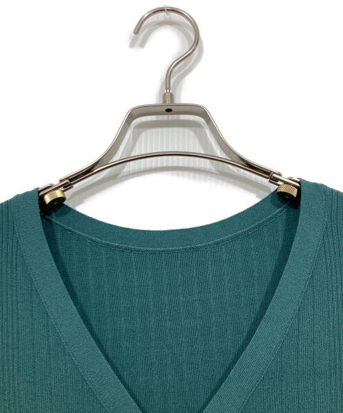 GRACE CONTINENTAL（（グレースコンチネンタル）GRACE CONTINENTAL (グレースコンチネンタル) チェックプリーツニットワンピース グリーン サイズ:36の古着・服飾アイテム