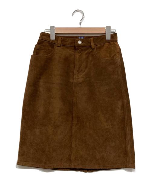 OLD GAP（オールドギャップ）OLD GAP (オールドギャップ) スウェードスカート ブラウン サイズ:2の古着・服飾アイテム
