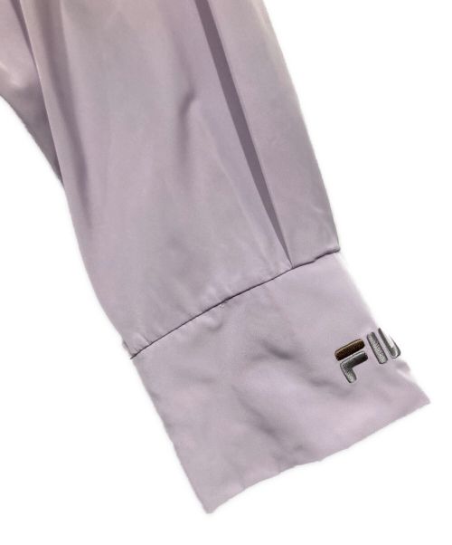 Snidel（スナイデル）Snidel (スナイデル) FILA (フィラ) Sustainableフーディーブルゾン　FILAコラボ パープル サイズ:FREEの古着・服飾アイテム