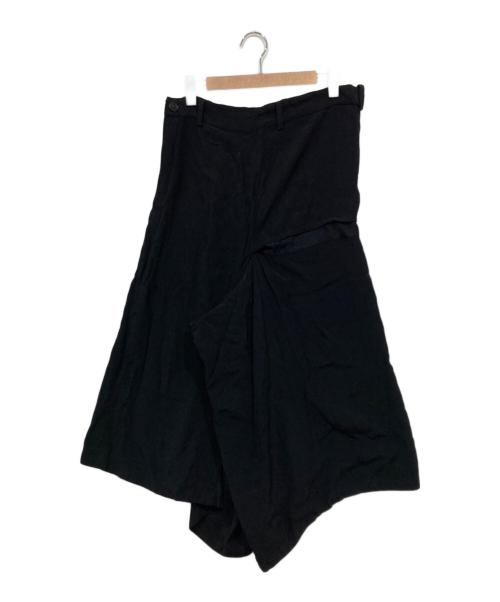 Y's（ワイズ）Y's (ワイズ) デザインロングスカート ブラック サイズ:3の古着・服飾アイテム