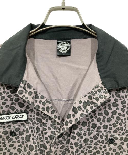 SANTA CRUZ（サンタクルーズ）SANTA CRUZ (サンタクルーズ) レオパード半袖シャツ グレー サイズ:Lの古着・服飾アイテム