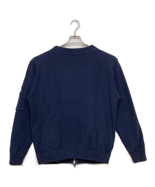Vandori（ヴァンドリ）Vandori (ヴァンドリ) コットンニットジャケット ネイビー サイズ:Lの古着・服飾アイテム