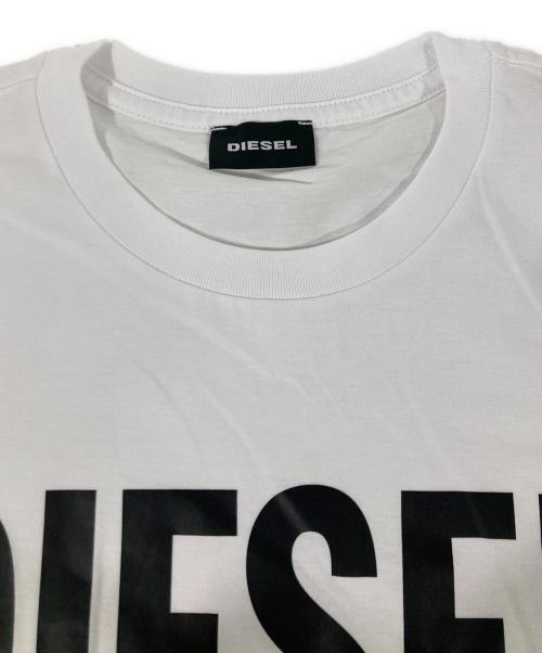DIESEL（ディーゼル）DIESEL (ディーゼル) ロゴカットソー ホワイト サイズ:XSの古着・服飾アイテム
