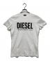 DIESEL（ディーゼル）の古着「ロゴカットソー」｜ホワイト