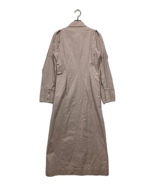 FRAY ID（フレイ アイディー）FRAY ID (フレイ アイディー) タックスリーブシャツワンピース ピンクの古着・服飾アイテム