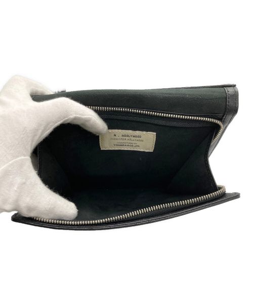 N.HOOLYWOOD（エヌ ハリウッド）N.HOOLYWOOD (エヌ ハリウッド) PORTER (ポーター) レザーショルダーバッグ ブラックの古着・服飾アイテム