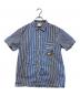 KITH（キス）の古着「半袖ストライプシャツ」｜ブルー