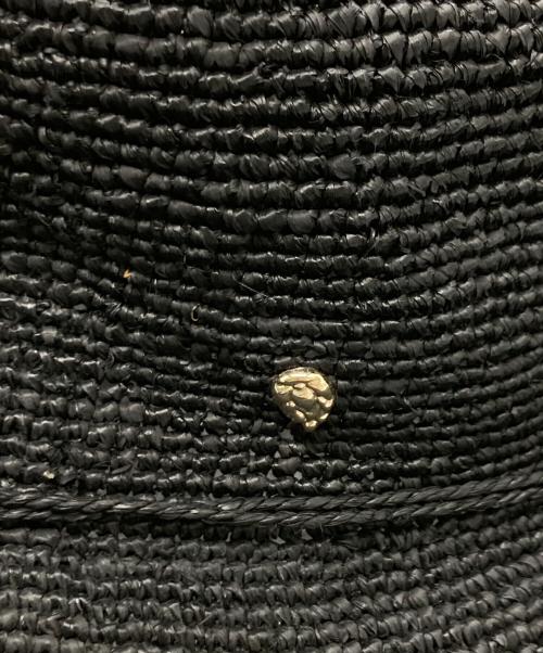 HELEN KAMINSKI（ヘレンカミンスキー）HELEN KAMINSKI (ヘレンカミンスキー) ラフィアハット ブラックの古着・服飾アイテム