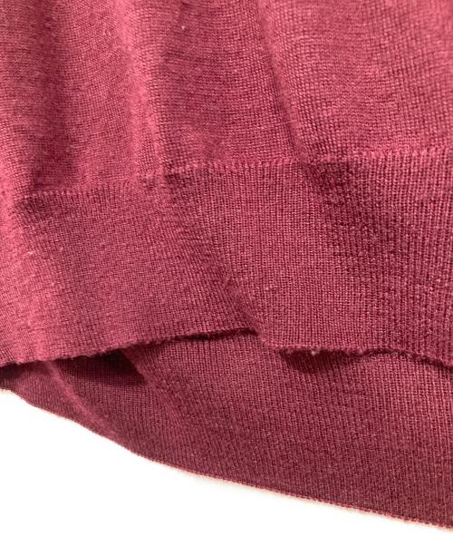 JIL SANDER（ジルサンダー）JIL SANDER (ジルサンダー) スキッパーウールニット ボルドー サイズ:40の古着・服飾アイテム