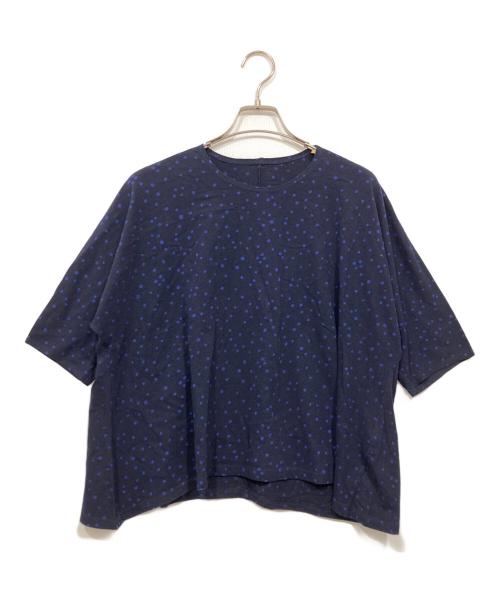 babaghuri（ババグーリ）babaghuri (ババグーリ) ドット柄カットソー ネイビー サイズ:表記なしの古着・服飾アイテム