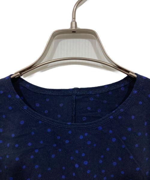 babaghuri（ババグーリ）babaghuri (ババグーリ) ドット柄カットソー ネイビー サイズ:表記なしの古着・服飾アイテム