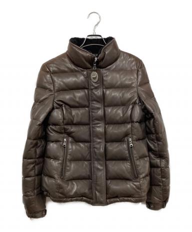 コーチ　レザージャケット　ブラウンS 中古・古着通販】COACH (コーチ) オーバーサイズレザージャケット