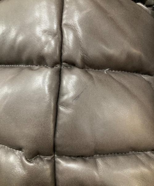 COACH（コーチ）COACH (コーチ) レザーダウンジャケット ブラウン サイズ:Sの古着・服飾アイテム