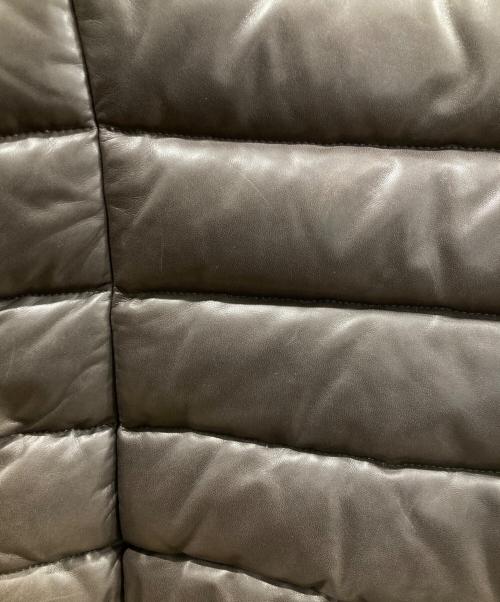 COACH（コーチ）COACH (コーチ) レザーダウンジャケット ブラウン サイズ:Sの古着・服飾アイテム