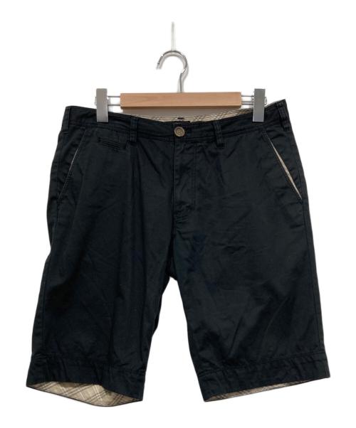 BURBERRY BLACK LABEL（バーバリーブラックレーベル）BURBERRY BLACK LABEL (バーバリーブラックレーベル) ハーフパンツ ブラック サイズ:82の古着・服飾アイテム