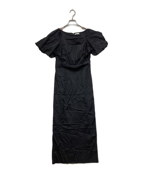 FRAY ID（フレイ アイディー）FRAY ID (フレイ アイディー) ロングタイトパフワンピース ブラック サイズ:1の古着・服飾アイテム