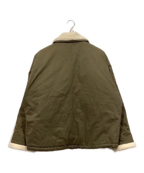 M.P Studios（エムピーストゥディオ）M.P Studios (エムピーストゥディオ) ビッグシルエット ボア ミリタリー ジャケット オリーブ サイズ:Lの古着・服飾アイテム