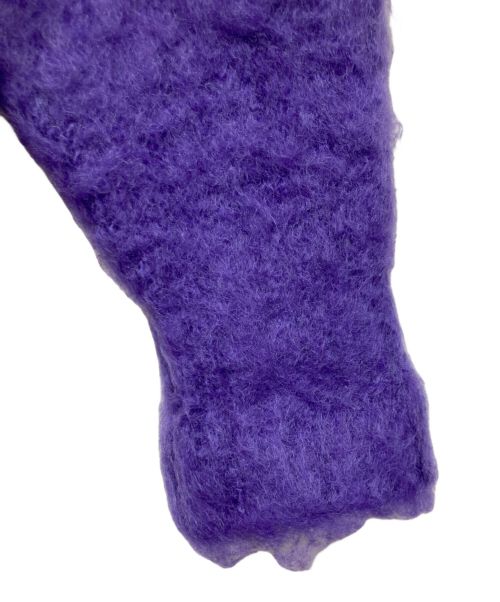 MAISON SPECIAL（メゾンスペシャル）MAISON SPECIAL (メゾンスペシャル) シャギーモヘヤ混ニット パープル サイズ:FREEの古着・服飾アイテム