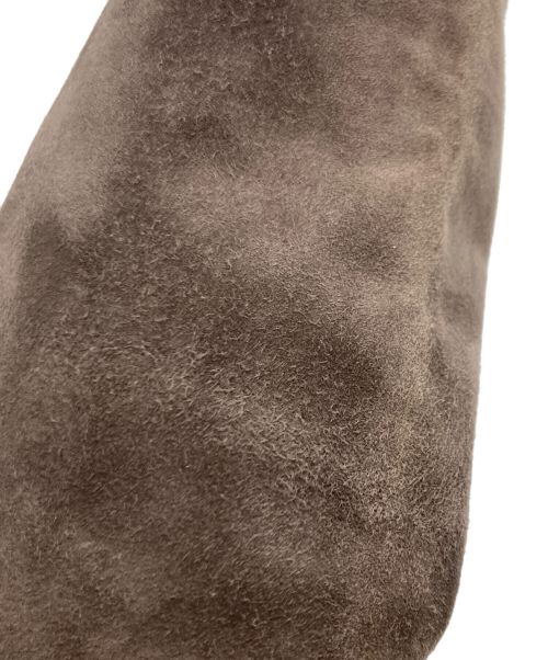 Saint Laurent Paris（サンローランパリ）Saint Laurent Paris (サンローランパリ) ヒールロングブーツ　スウェード グレー サイズ:22.5cmの古着・服飾アイテム