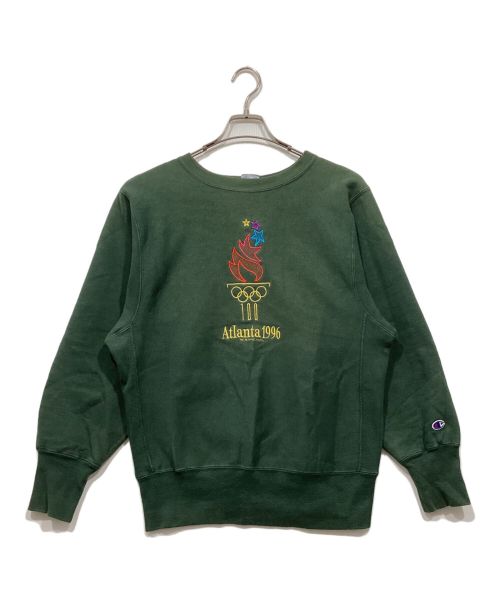 Champion（チャンピオン）Champion (チャンピオン) リバースウィーブスウェット　 アトランタ1996 グリーン サイズ:Mの古着・服飾アイテム