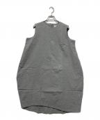 ENFOLDエンフォルド）の古着「ノースリーブワンピース　アシメントリー」｜グレー