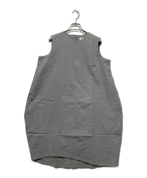 ENFOLD（エンフォルド）ENFOLD (エンフォルド) ノースリーブワンピース　アシメントリー グレー サイズ:38の古着・服飾アイテム