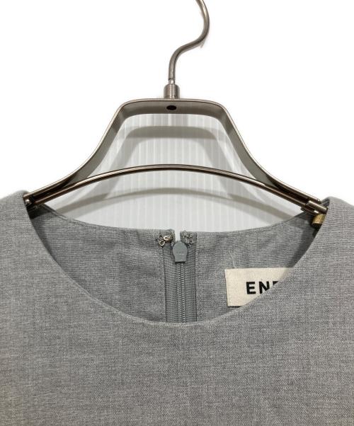 ENFOLD（エンフォルド）ENFOLD (エンフォルド) ノースリーブワンピース　アシメントリー グレー サイズ:38の古着・服飾アイテム