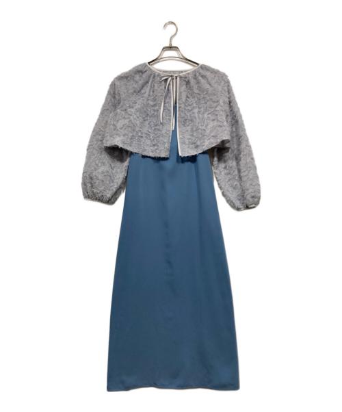 nano・universe（ナノ・ユニバース）nano・universe (ナノ・ユニバース) セットアップワンピース ブルー サイズ:Mの古着・服飾アイテム