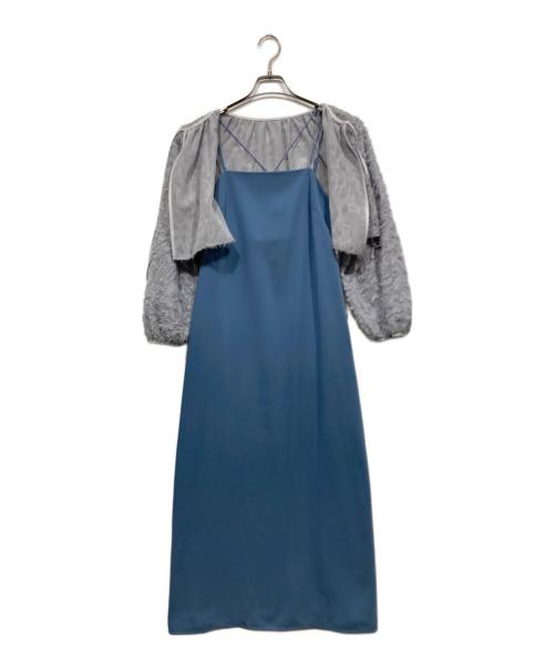 nano・universe（ナノ・ユニバース）nano・universe (ナノ・ユニバース) セットアップワンピース ブルー サイズ:Mの古着・服飾アイテム