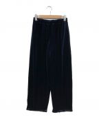 STEVEN ALANスティーブンアラン）の古着「VELOUR EASY PANTS　ベロア　イージー　」｜ネイビー