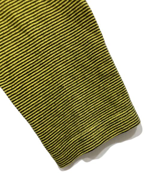 PRAGMATIC（プラグマッティック）PRAGMATIC (プラグマッティック) 細ボーダータートルネックカットソー イエロー サイズ:Sの古着・服飾アイテム