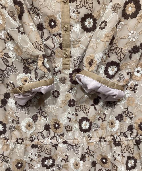 TOCCA（トッカ）TOCCA (トッカ) フラワーレース刺繍ブラウスワンピース ブラウン サイズ:2の古着・服飾アイテム