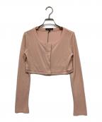 FOXEY NEWYORKフォクシーニューヨーク）の古着「ショートカーディガン」｜ピンク