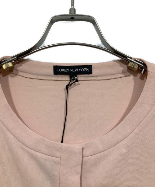 FOXEY NEWYORK（フォクシーニューヨーク）FOXEY NEWYORK (フォクシーニューヨーク) ショートカーディガン ピンク サイズ:40の古着・服飾アイテム