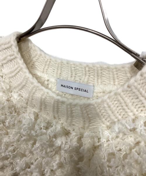 MAISON SPECIAL（メゾンスペシャル）MAISON SPECIAL (メゾンスペシャル) ウールセーター アイボリー サイズ:-の古着・服飾アイテム