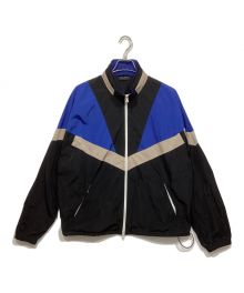 ROBERTO COLLINA（ロベルトコリーナ）の古着「ジップアップナイロンジャケット」｜ブラック×ブルー