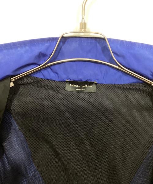 ROBERTO COLLINA（ロベルトコリーナ）ROBERTO COLLINA (ロベルトコリーナ) ジップアップナイロンジャケット ブラック×ブルー サイズ:50の古着・服飾アイテム