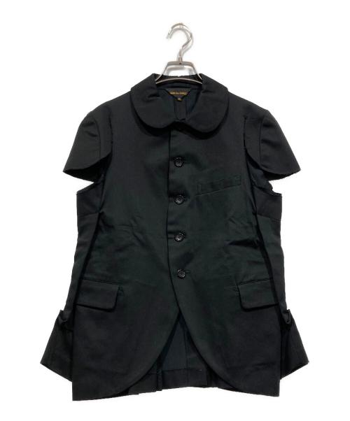 COMME des GARCONS（コムデギャルソン）COMME des GARCONS (コムデギャルソン) 変形デザインノースリーブジャケット ブラック サイズ:Mの古着・服飾アイテム