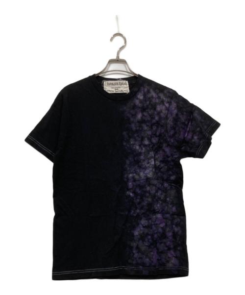 COMME des GARCONS（コムデギャルソン）COMME des GARCONS (コムデギャルソン) brett westfall (ブレットウェストフォール) ペイントデザインTシャツ ブラック×パープル サイズ:-の古着・服飾アイテム