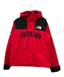 THE NORTH FACE×SUPREME（ザ ノース フェイス×シュプリーム）の古着「ARC Logo Mountain Parka　 アーチ ロゴ マウンテンパーカ」｜レッド