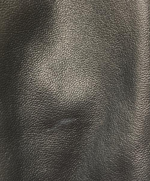 STUDIOUS（ステュディオス）STUDIOUS (ステュディオス) ラムレザーシングルライダースジャケット　レザージャケット ブラック サイズ:1表記の古着・服飾アイテム